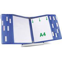 Zichtpanelensysteem bureau metaal Tarifold A4 30 zichtpanelen PP Djois