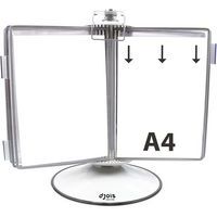 Zichtpaneelsysteem roterend Tarifold A4, 40 zichtpaneel - Djois