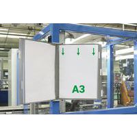 Wandsysteem metaal Tarifold A3, 10 zichtpanelen - Djois