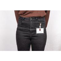 Badge zelflaminerend, met clip, horizontaal, transparant  - Djois