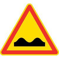 Tijdelijk signaalbord AK2 Drempel - Lacroix