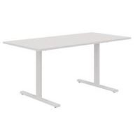 Recht bureau 140 cm T-poten Misao, Type onderstel: T-poot, Totale hoogte: 71.5 cm, Totale breedte: 140 cm