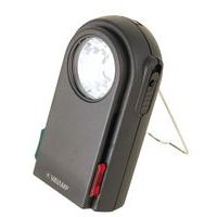 Zaklamp met 3 led's, gekleurde filters en morseknop - Velamp