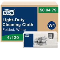 Reinigingsdoek - licht - wit, W4 - Tork
