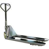 Handpalletwagen 2,5 t, premium 304-rvs, met vorken, 1150x520 mm - Stockman