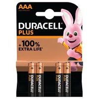 Alkalinebatterij AAA Plus 100%, Type batterij: AAA/LR03, Technologie: Alkaline, Aantal batterij: 4