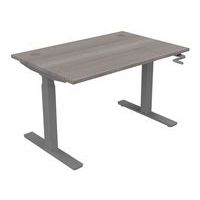 Bureau, verstelbaar met hendel 120 x 80 cm EVO