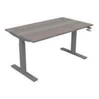 Bureau, verstelbaar met hendel 140 x 80 cm EVO