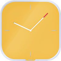 Stille Glazen Wandklok Cosy - Leitz