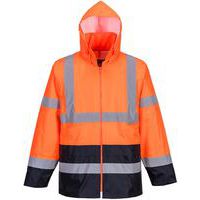 Regenjack Klassiek Tweekleuren Hi-Vis Blauw/oranje H443 Portwest