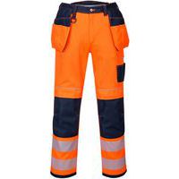 Werkbroek PW3 Hi-Vis Blauw/oranje T501 Portwest