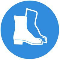 Bord - Veiligheidsschoenen verplicht - Systemtext