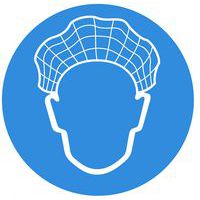 Bord - Haarnet verplicht - Systemtext