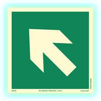 Bord fotoluminescerend - Diagonale pijl - Supernova+®