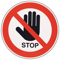 Verbodsbord - Niet in de buurt komen - Manutan Expert