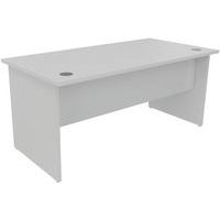 Recht bureau, Type onderstel: Paneel, Montage: Zelfbouw, Totale breedte: 160 cm, Type bureau: Recht bureau