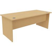 Recht bureau, Type onderstel: Paneel, Montage: Zelfbouw, Totale breedte: 180 cm, Type bureau: Recht bureau