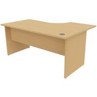 Compact bureau, Type onderstel: Paneel, Montage: Zelfbouw, Totale breedte: 160 cm