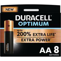 Alkalinebatterij Optimum AA - 8 eenheden - Duracell