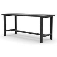 Werkbank 2 poten met plaatstaal blad - 2 m - Sam