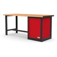 Werkbank met kast 1 lade - Legbord - 2 m - Sam
