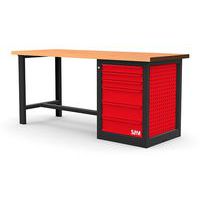 Werkbank met kast 6 laden - 2 m - Sam