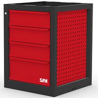 Werkbankkast met 4 laden: 3 laden 150 mm, 1 lade 225 mm - Sam
