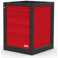 Werkbankkast met 5 laden : 75 mm (2) 150 mm (2) 225 mm (1) - Sam