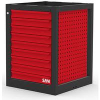 Werkbankmeubel 9 lades: 9 laden hoogte 75 mm - Sam