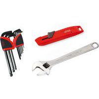 Inbussleutelset in mm rek van 9 - Cutter - Moersleutel 10 inch - Sam