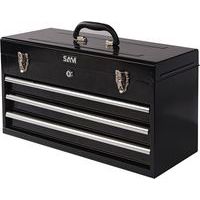 Plaatstalen koffer met 3 laden - leeg - Sam