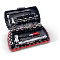 Doppenset 39 gereedschap 1/4 met telescopische ratel - Sam