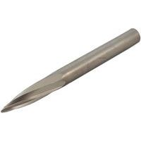 Carbuurfrees Ø6x60mm HSS ogal met afgeplatte punt - 6x18 mm - Sam