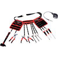 Gereedschapshouder riem met gereedschap 10 delig fme - Sam