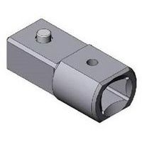 Verloopstuk vierkant 14x18 mm - 9x12 mm - Sam