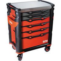 Gereedschapswagen 41 - 6 laden - Rvs plateau - met badge - Sam