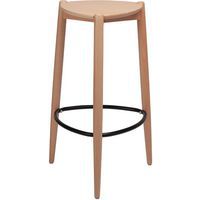 Set van 2 krukken Luck massief beuken - Meet By Paperflow