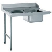 Aanvoertafel met gat - Rechts aansluiting 1100 mm - Tournus Equipement