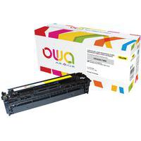 Toner refurbished HP 128A Geel - OWA