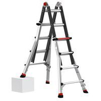 Vouwladder multifunctioneel Flex'up+ met 2 verstelbaar poten - Tubesca