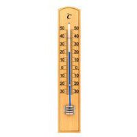 Thermometer voor binnen en buiten van beukenhout - Velamp