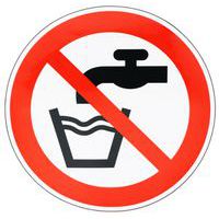 Verbodsbord Geen drinkwater, zelfklevend - Manutan Expert
