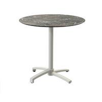 Bstrotafel rond Ø 70 cm X Cross beige onderstel + tafelblad HPL - Veba