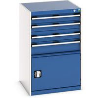 Gecombineerde kast 4 lades Cubio SL 650x650x1000mm - Bott