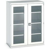 Kast met transparante deuren Cubio 1300x650x1600mm - Bott