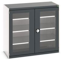 Kast met transparante deuren Cubio 1300x650x1200mm - Bott