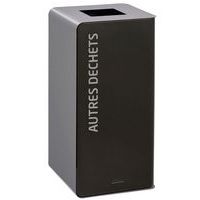 Vuilnisbak voor afvalsortering 40L zonder slot Cubatri - Rossignol