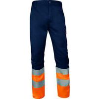 Werkbroek - hoge zichtbaarheid klasse 1. Orange-marineblauw