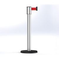 Afzetpaal Storetrac, geanodiseerd trekband 6 m - Beltrac