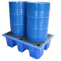 Opvangbak DIBt 2 vaten met rooster - EMP